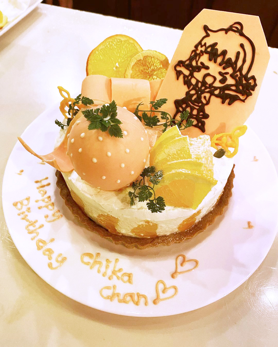リクエストのアニメの推しキャラの誕生日ケーキ!!